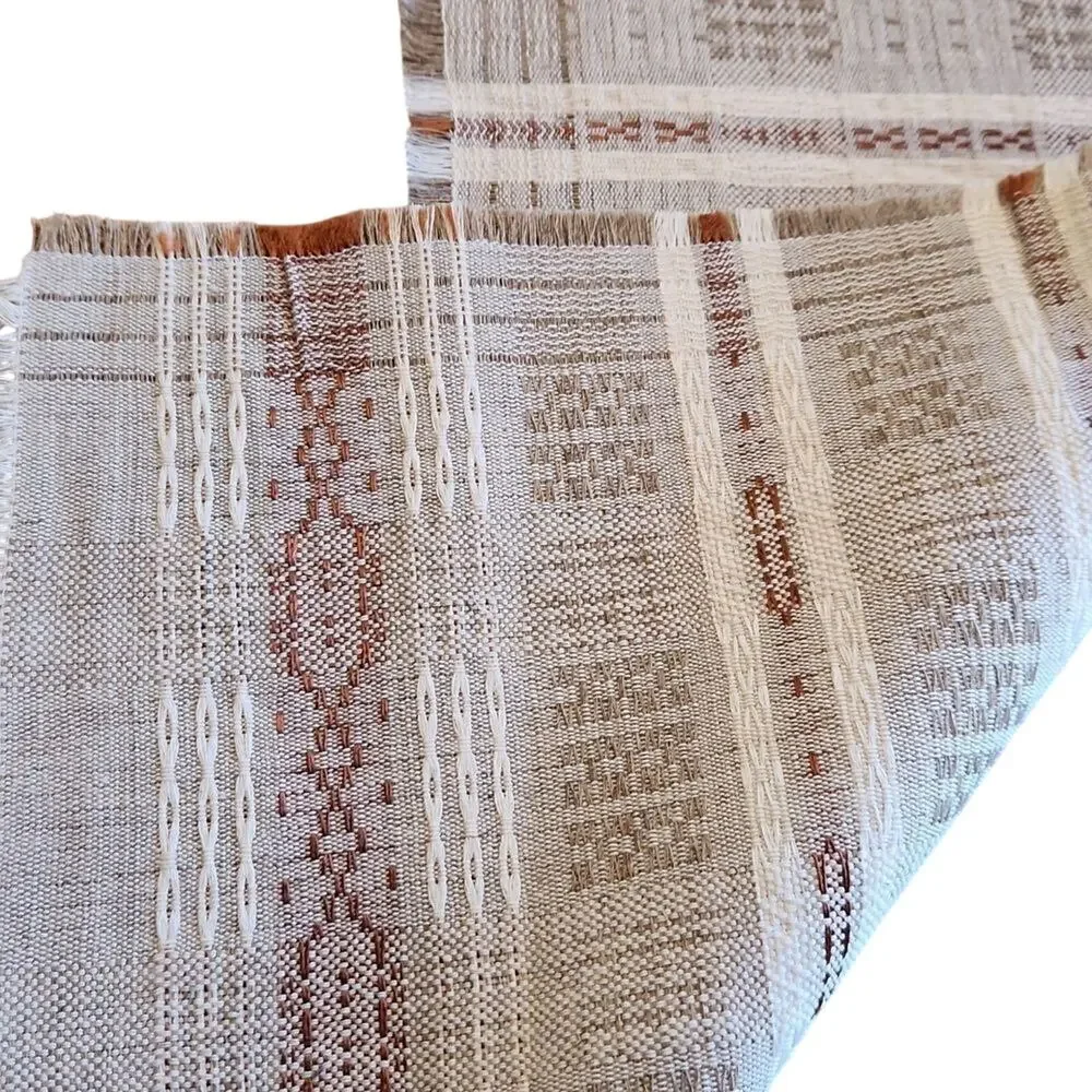 Lithuanian linen woven table runner, new without tag